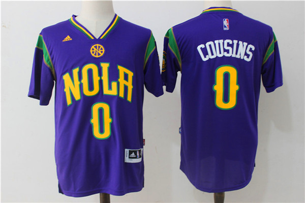 2017 NBA New Orleans Pelicans #0 DeMarcus Cousins jersey sleeve->phoenix suns->NBA Jersey